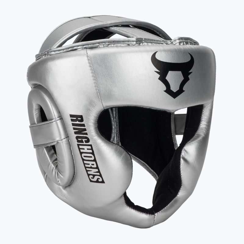 Bokso šalmas Venum Ringhorns Charger Headgear silver/black