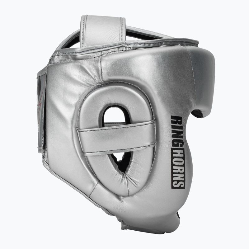 Bokso šalmas Venum Ringhorns Charger Headgear silver/black 2