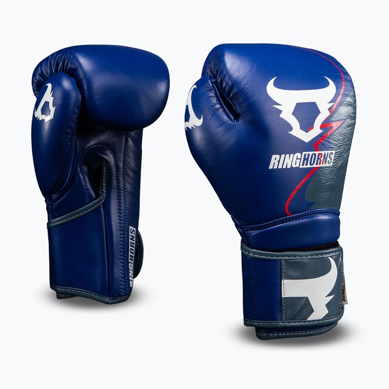Bokso pirštinės Venum Ringhorns Charger Boxing navy blue/red 2