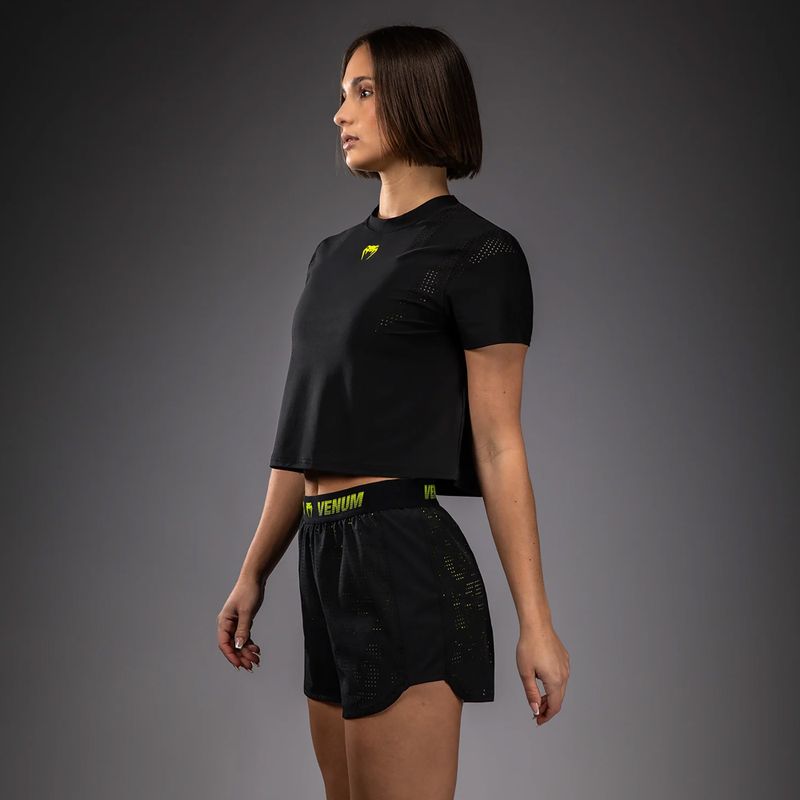Moteriški treniruočių šortai Venum Lazer black/yellow 4