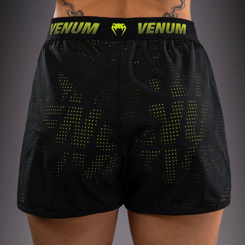Moteriški treniruočių šortai Venum Lazer black/yellow 6