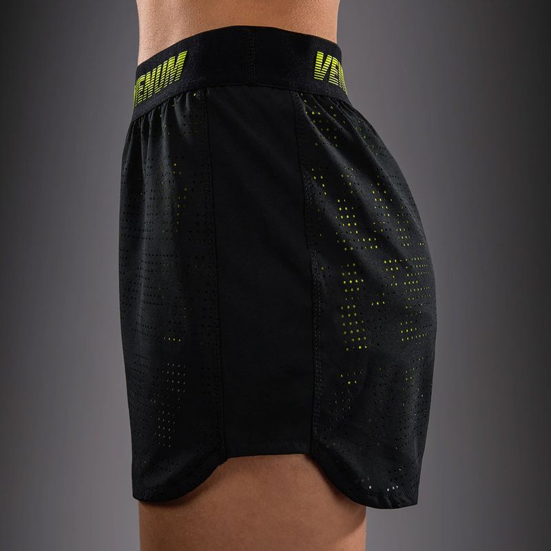 Moteriški treniruočių šortai Venum Lazer black/yellow 7