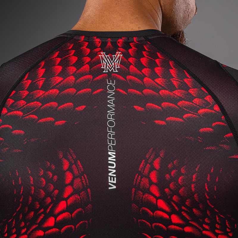 Vyriškas rashguardas Venum Matupa Short Sleeve black/red/silver 5