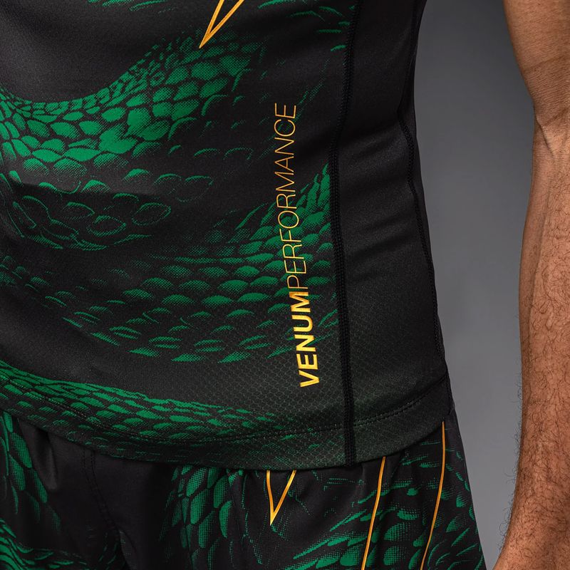 Vyriškas rashguardas Venum Matupa Short Sleeve black/green/gold 6