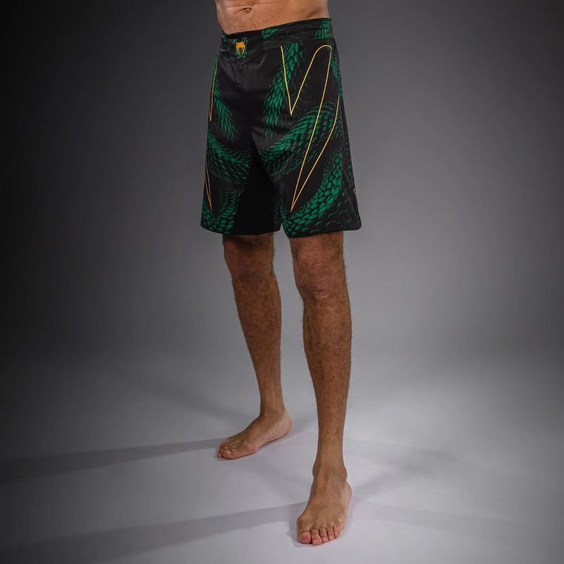Vyriški treniruočių šortai Venum Matupa Fightshorts black/green/gold 5