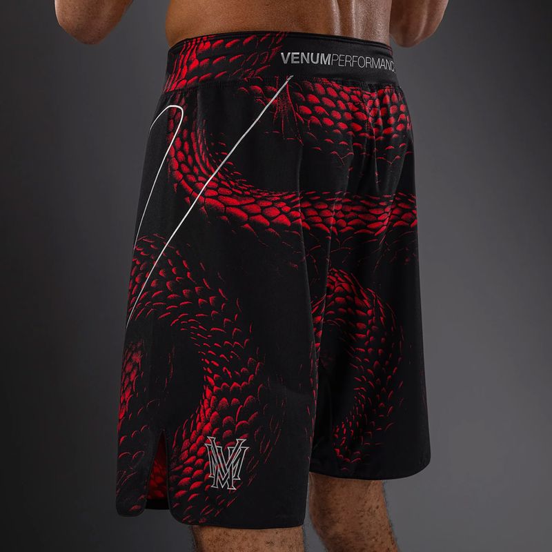 Vyriški treniruočių šortai Venum Matupa Fightshorts black/red/silver 5