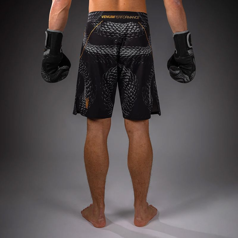 Vyriški treniruočių šortai Venum Matupa Fightshorts black/grey/gold 3