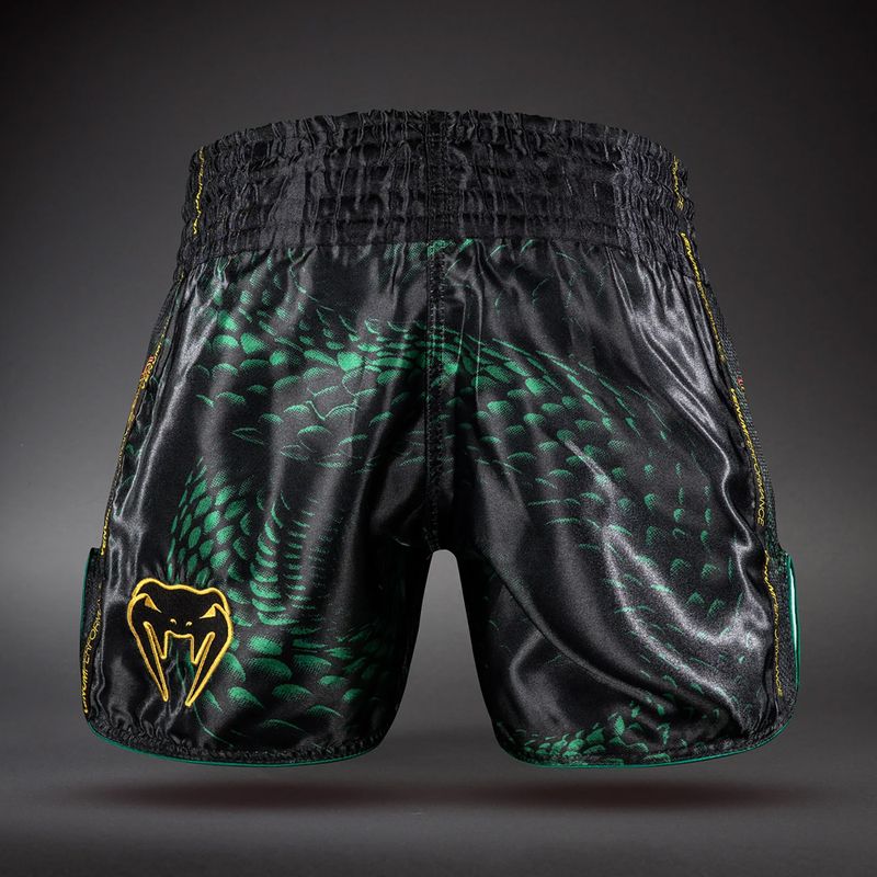 Vyriški treniruočių šortai Venum Matupa Muay Thai black/green/gold 2