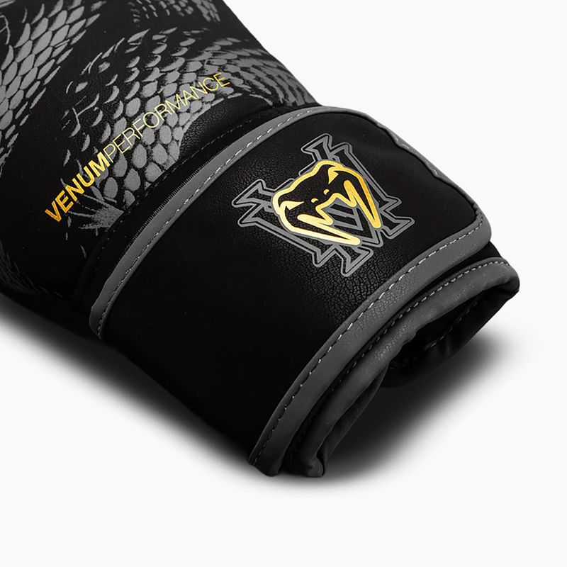 Bokso pirštinės Venum Matupa Boxing black/grey/gold 4