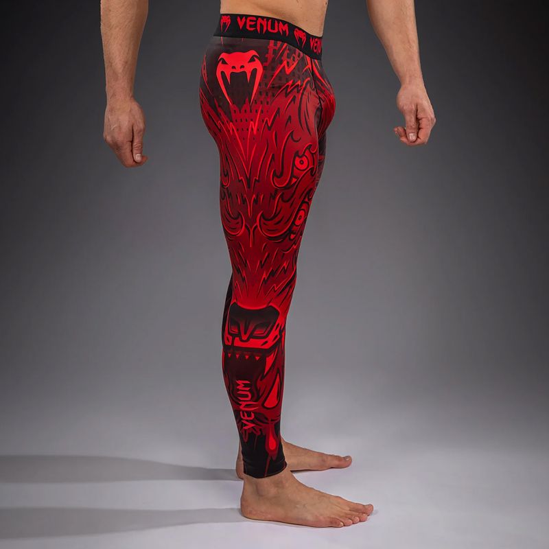 Vyriškos treniruočių tamprės Venum Wolf Attack Spats black/red 5