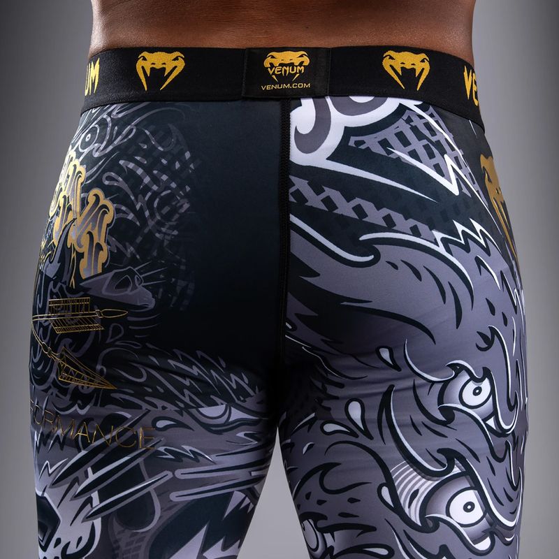 Vyriškos treniruočių tamprės Venum Wolf Attack Spats black/grey 6