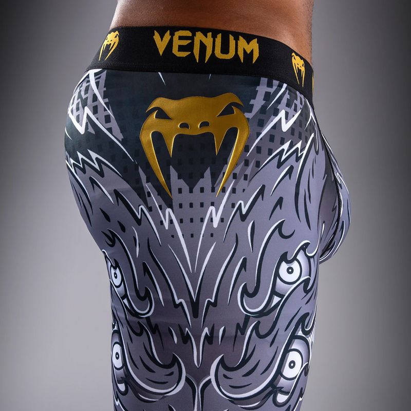Vyriškos treniruočių tamprės Venum Wolf Attack Spats black/grey 7