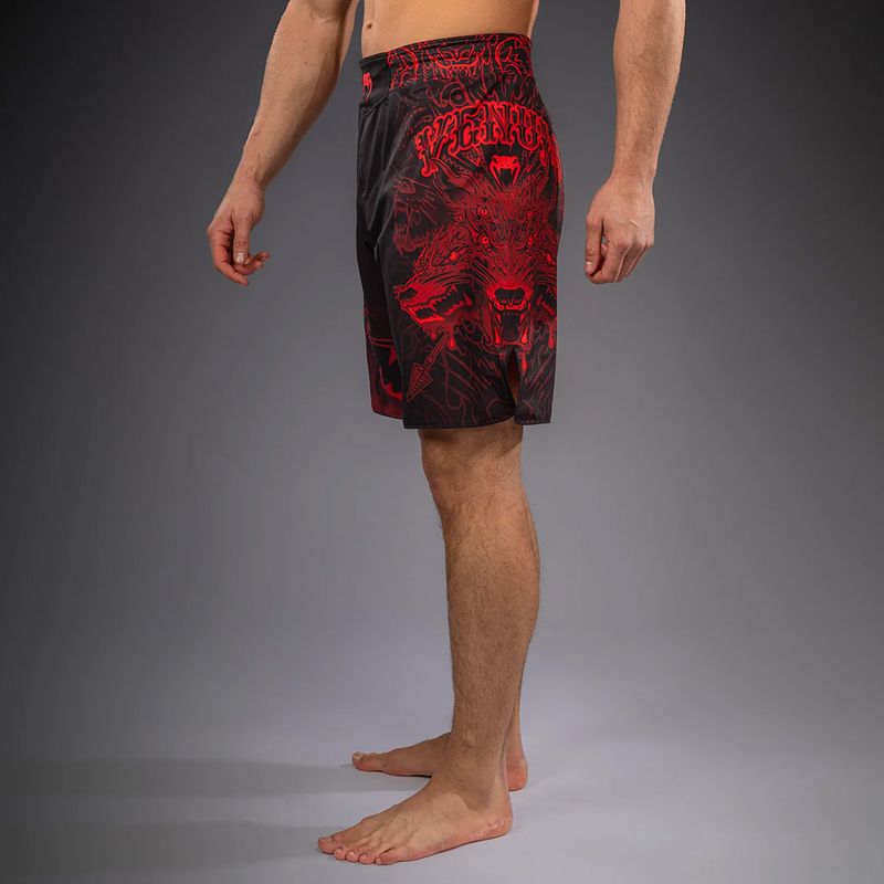Vyriški treniruočių šortai Venum Wolf Atak Fightshorts black/red 4