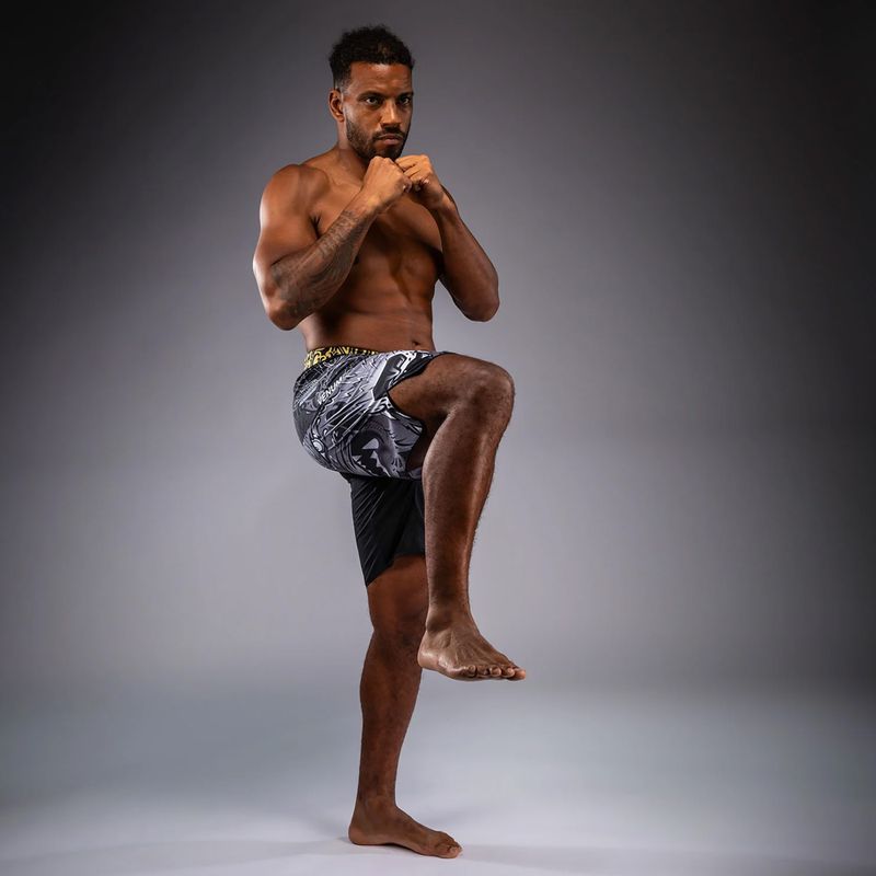 Vyriški treniruočių šortai Venum Wolf Atak Fightshorts black/grey 2