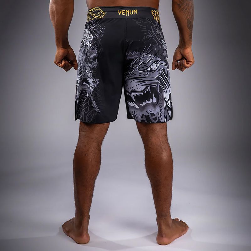 Vyriški treniruočių šortai Venum Wolf Atak Fightshorts black/grey 3