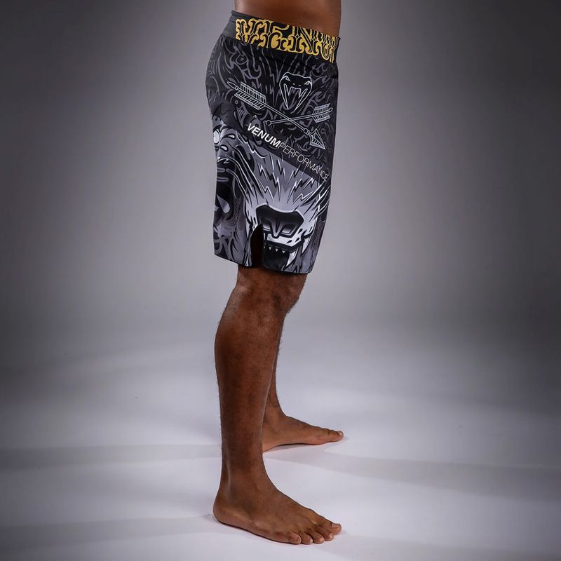 Vyriški treniruočių šortai Venum Wolf Atak Fightshorts black/grey 4