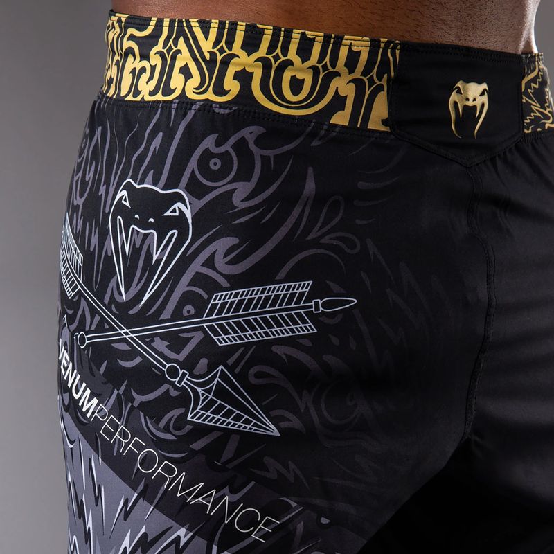 Vyriški treniruočių šortai Venum Wolf Atak Fightshorts black/grey 6