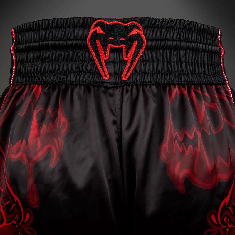 Vyriški treniruočių šortai Venum Wolf Attack Muay Thai Shorts black/red 7