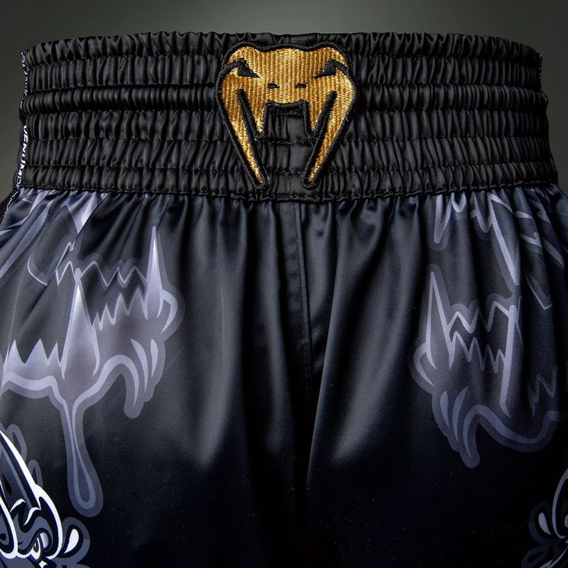 Vyriški treniruočių šortai Venum Wolf Attack Muay Thai Shorts black/grey 6