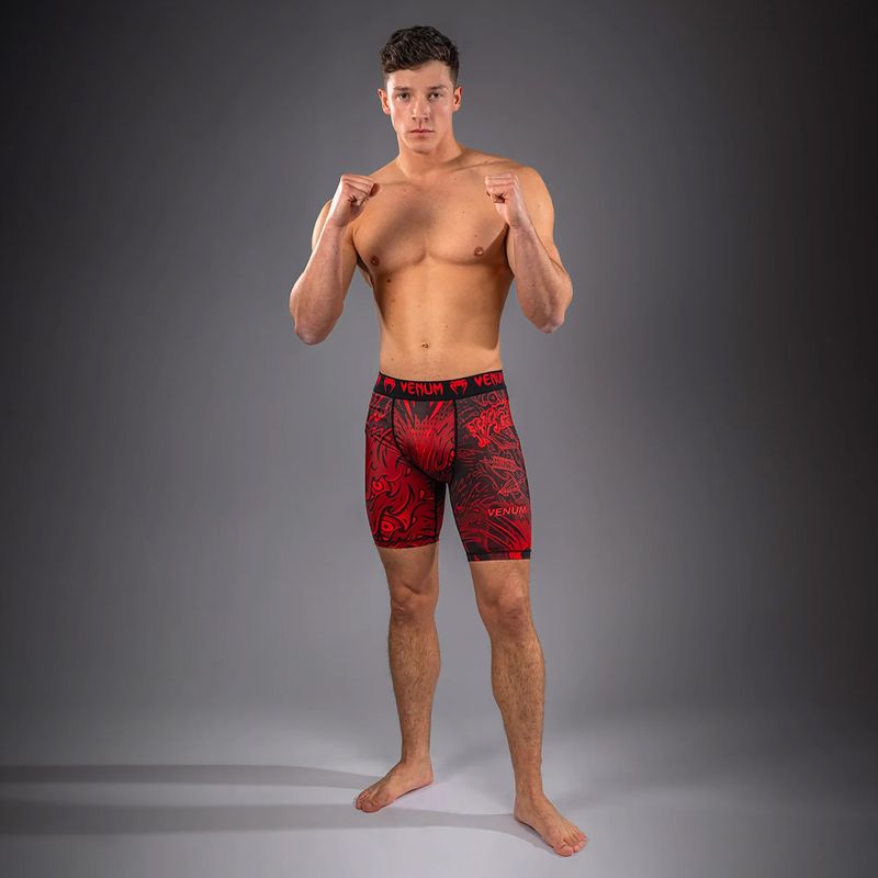 Vyriški treniruočių šortai Venum Wolf Attack Vale Tudo Shorts black/red 2