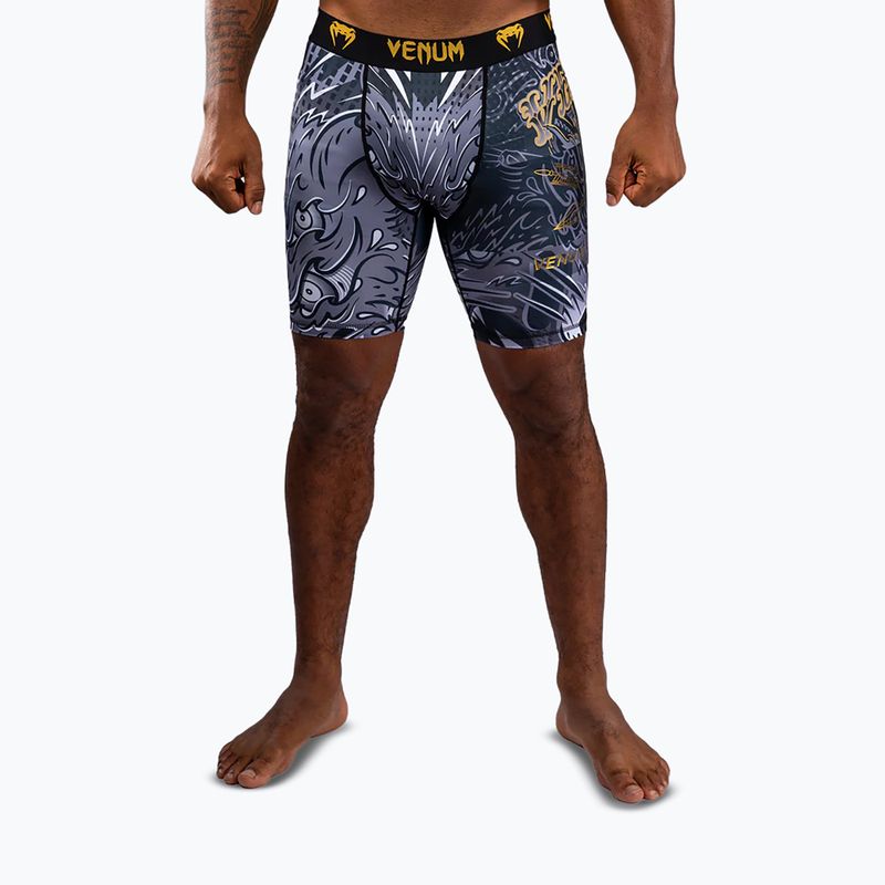 Vyriški treniruočių šortai Venum Wolf Attack Vale Tudo Shorts black/grey