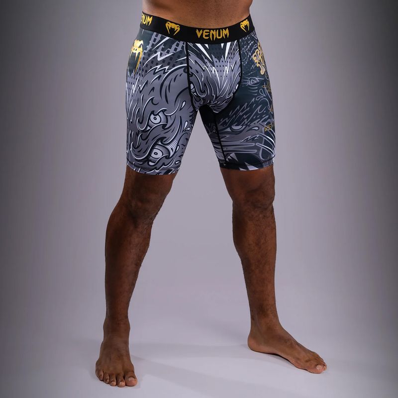 Vyriški treniruočių šortai Venum Wolf Attack Vale Tudo Shorts black/grey 2