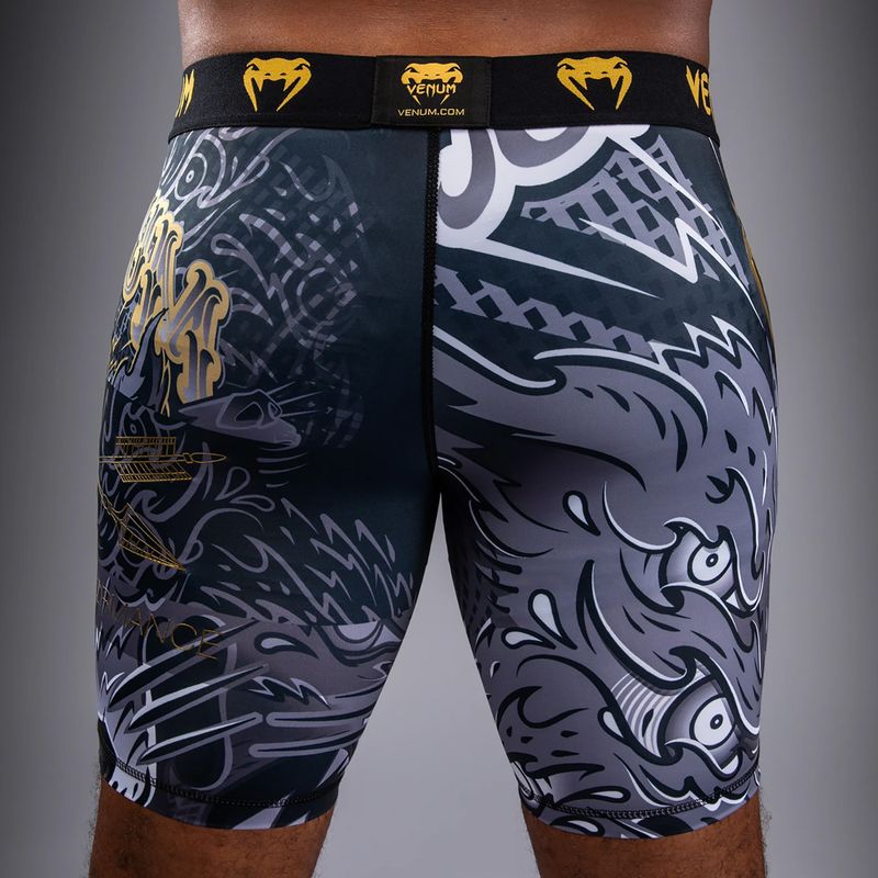 Vyriški treniruočių šortai Venum Wolf Attack Vale Tudo Shorts black/grey 6