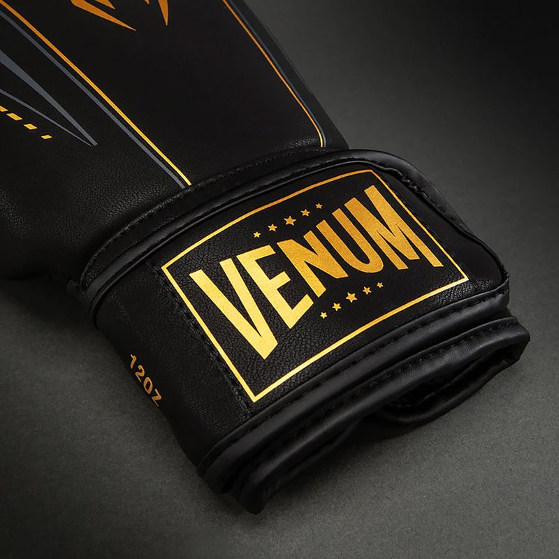 Bokso pirštinės Venum Streamline Boxing black/gold 3