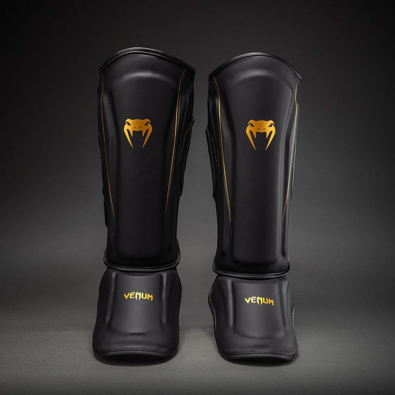 Blauzdų ir pėdų apsaugos Venum Streamline Shin black/gold 2