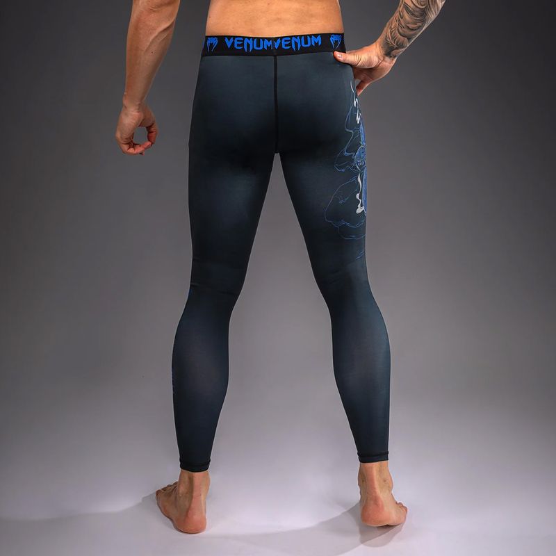 Vyriškos treniruočių kelnės Venum Thunder Dragon Spats Black/Royal Blue 3
