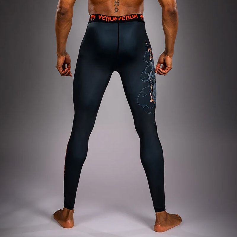 Vyriškos treniruočių kelnės Venum Thunder Dragon Spats Black/Grey/Copper 2