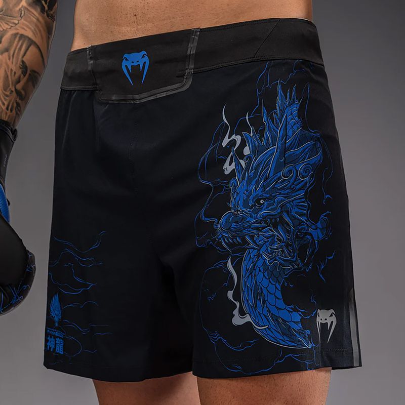 Vyriški treniruočių šortai Venum Thunder Dragon Black/Royal Blue 6