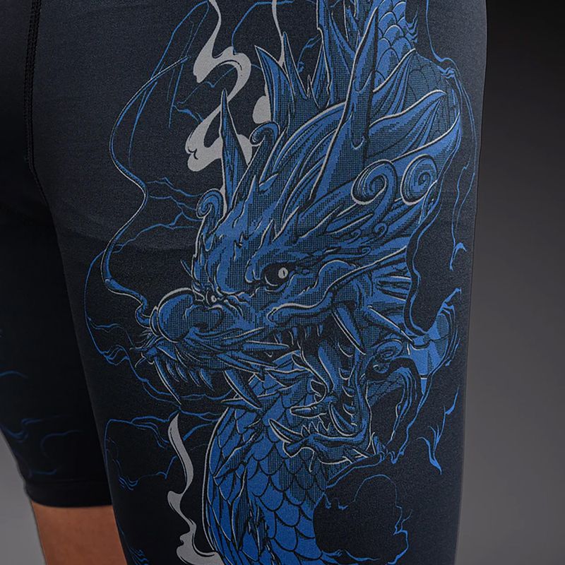Vyriški treniruočių šortai Venum Thunder Dragon Vale Tudo Black/Royal Blue 6
