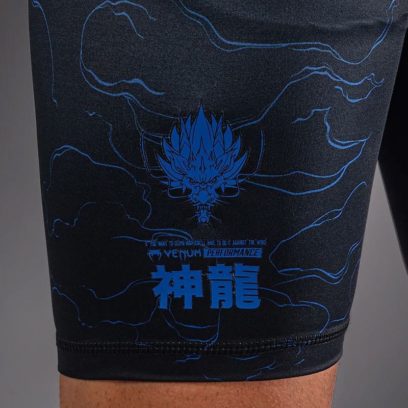 Vyriški treniruočių šortai Venum Thunder Dragon Vale Tudo Black/Royal Blue 7