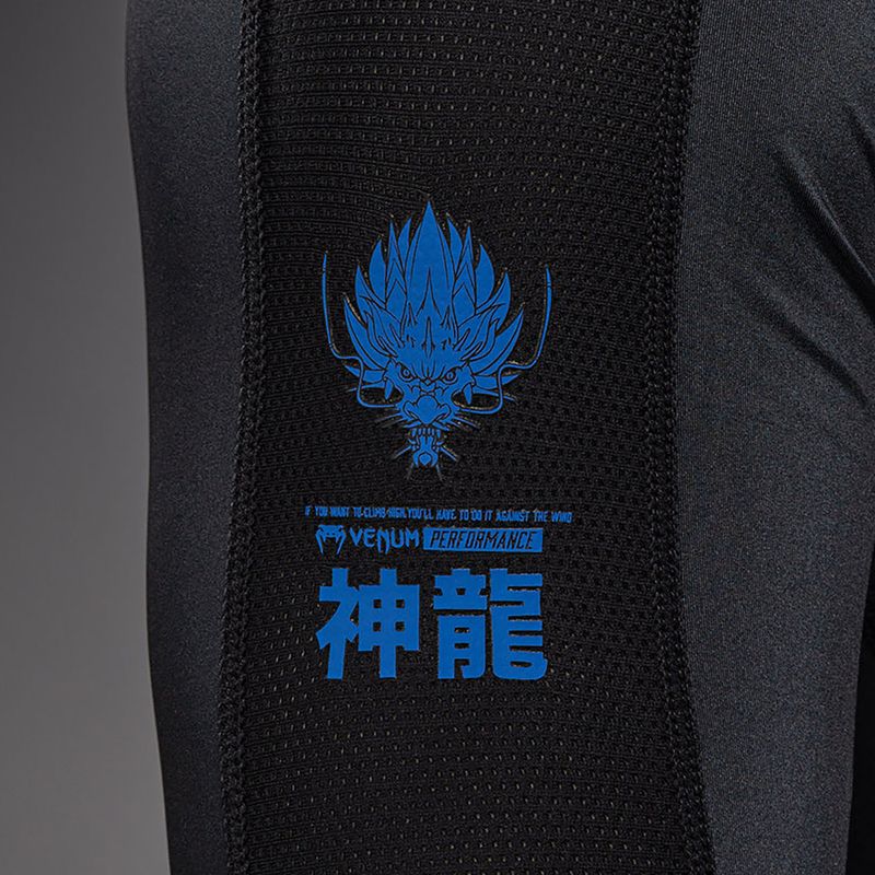 Vyriškas rashguard ilgomis rankovėmis Venum Thunder Dragon black/royal blue 6