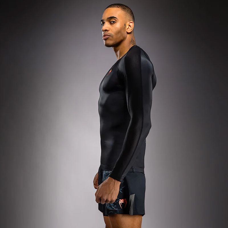 Marškinėliai ilgomis rankovėmis Venum Thunder Dragon black/grey/copper 4