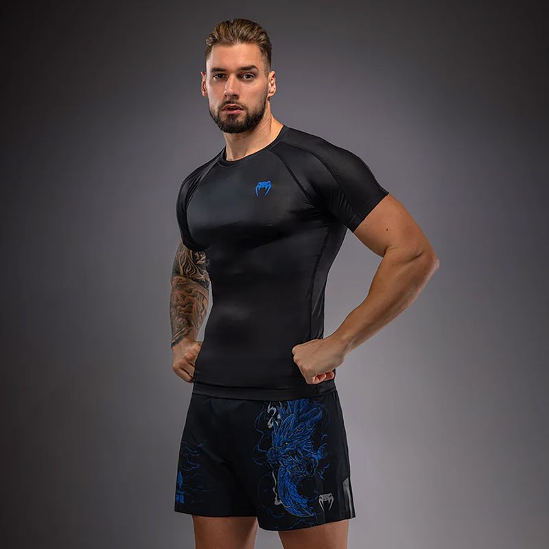Vyriški marškinėliai Venum Thunder Dragon black/royal blue 4