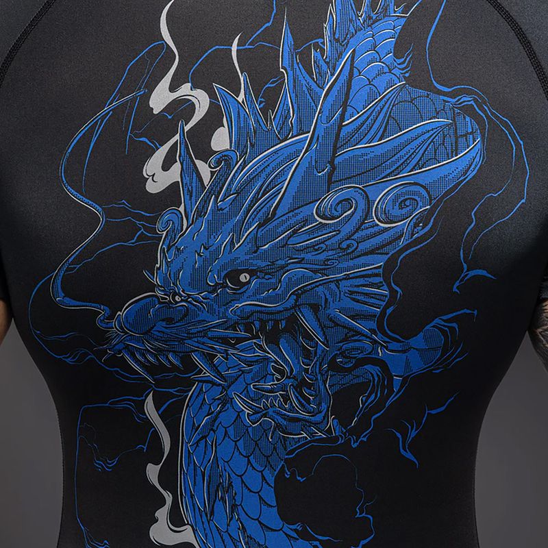 Vyriški marškinėliai Venum Thunder Dragon black/royal blue 5