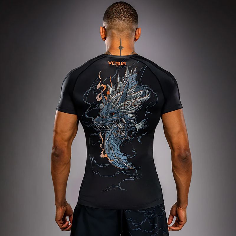 Vyriški marškinėliai Venum Thunder Dragon black/grey/copper 2