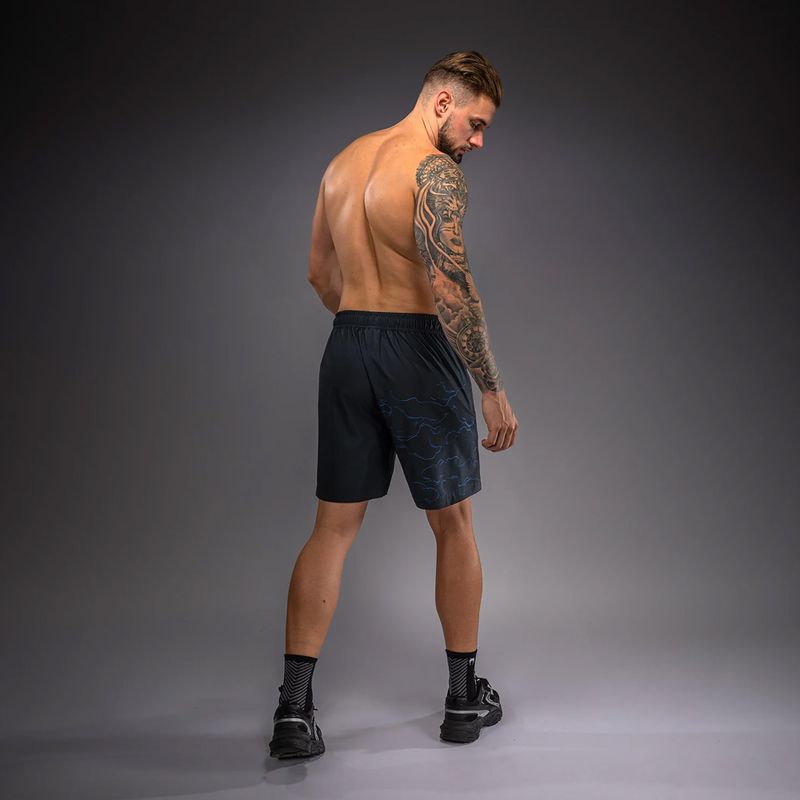 Vyriški treniruočių šortai Venum Thunder Dragon Training Black/Royal Blue 3