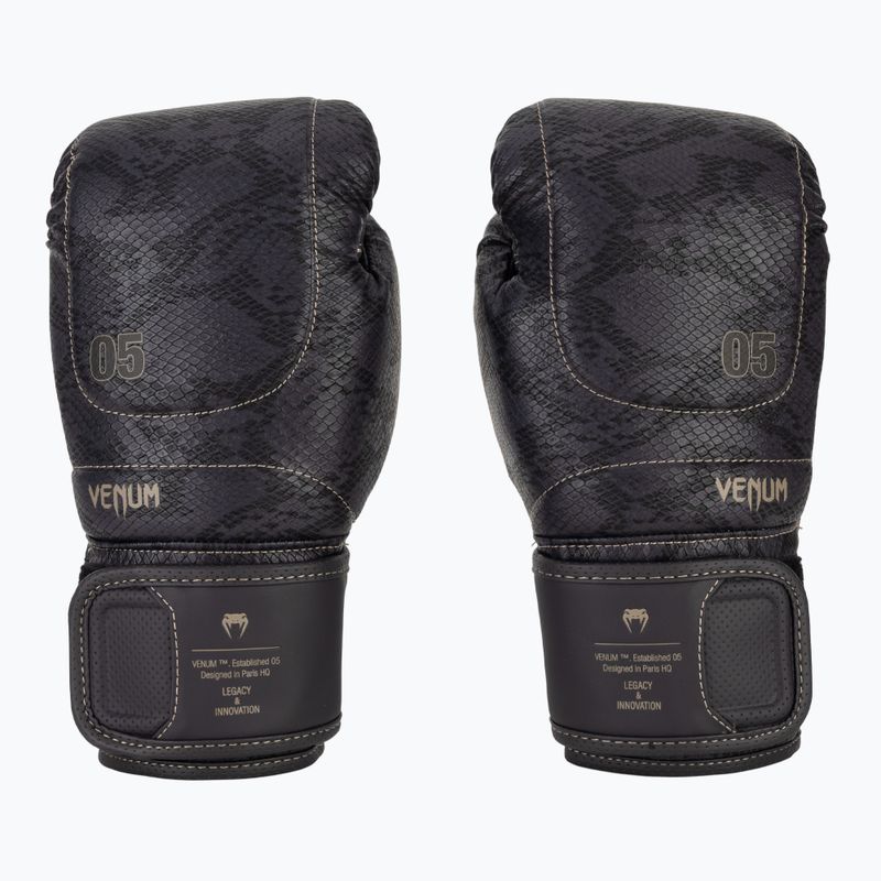 Bokso pirštinės Venum Impact Evo Scales Boxing dark purple 2