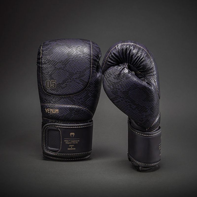Bokso pirštinės Venum Impact Evo Scales Boxing dark purple 2
