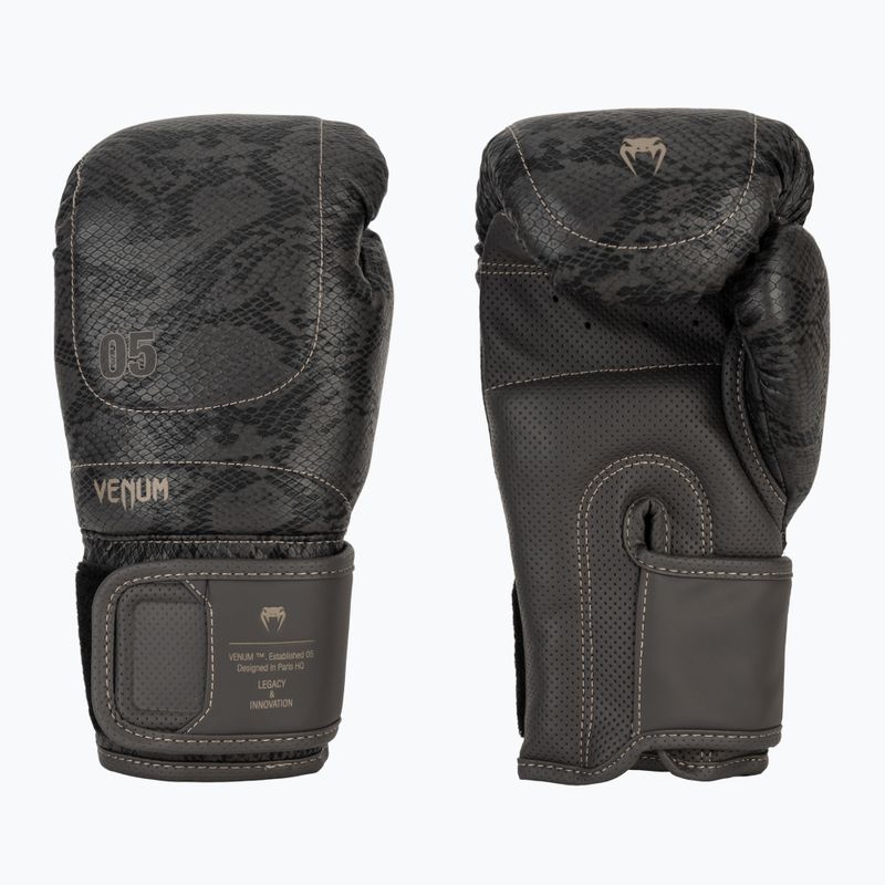 Bokso pirštinės Venum Impact Evo Scales Boxing dark grey