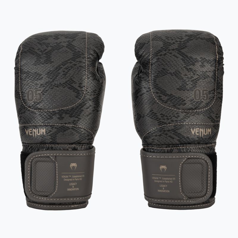 Bokso pirštinės Venum Impact Evo Scales Boxing dark grey 2