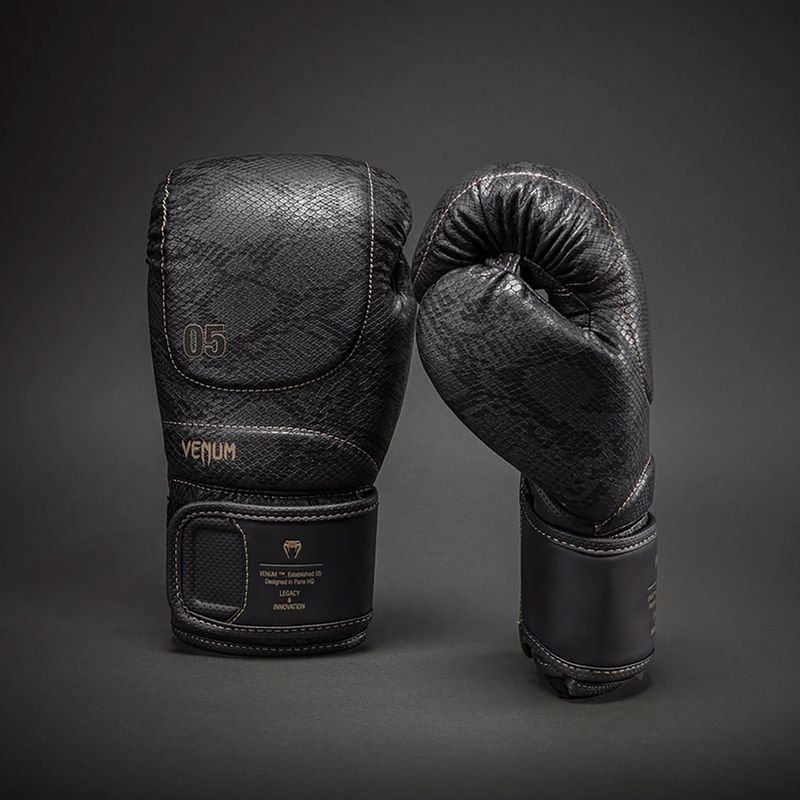 Bokso pirštinės Venum Impact Evo Scales Boxing dark grey 2