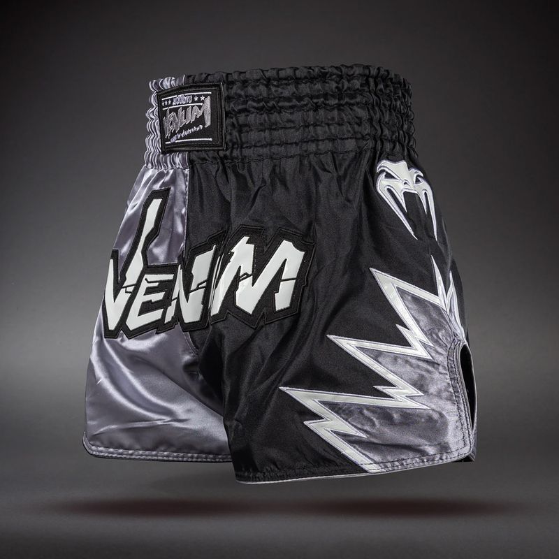Treniruočių šortai Venum Inferno 2.0 Muay Thai Grey / Black 3