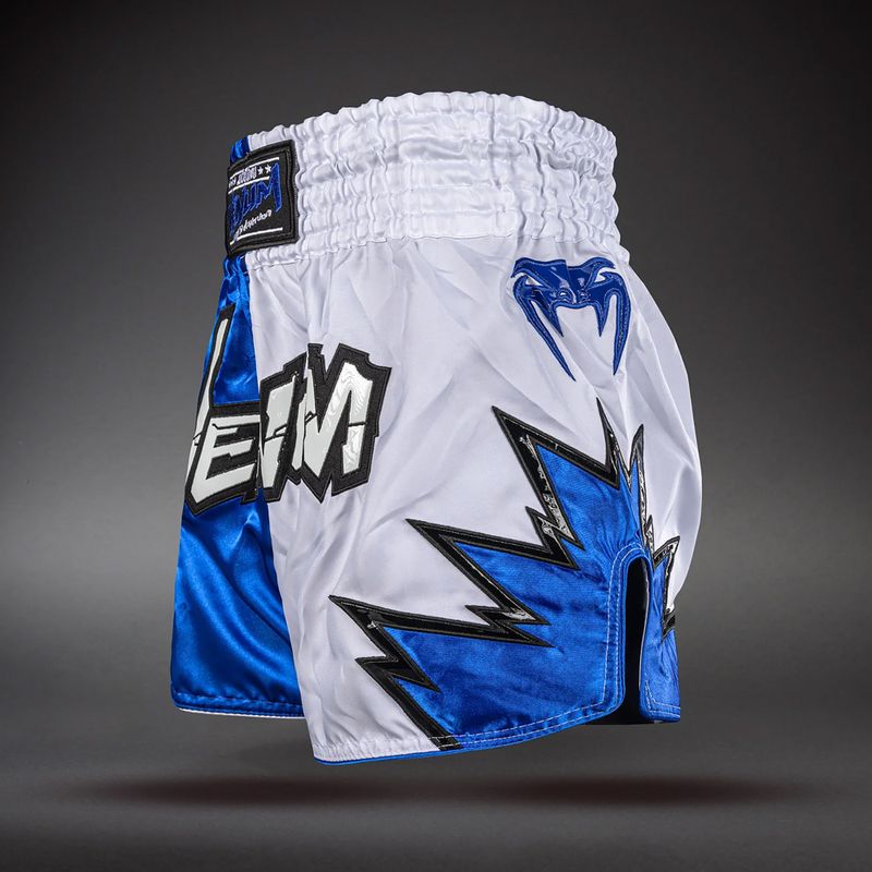 Treniruočių šortai Venum Inferno 2.0 Muay Thai white/blue 3