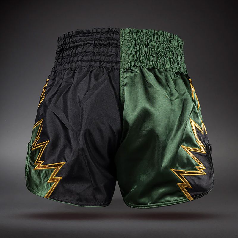 Treniruočių šortai Venum Inferno 2.0 Muay Thai Black/Khaki 2