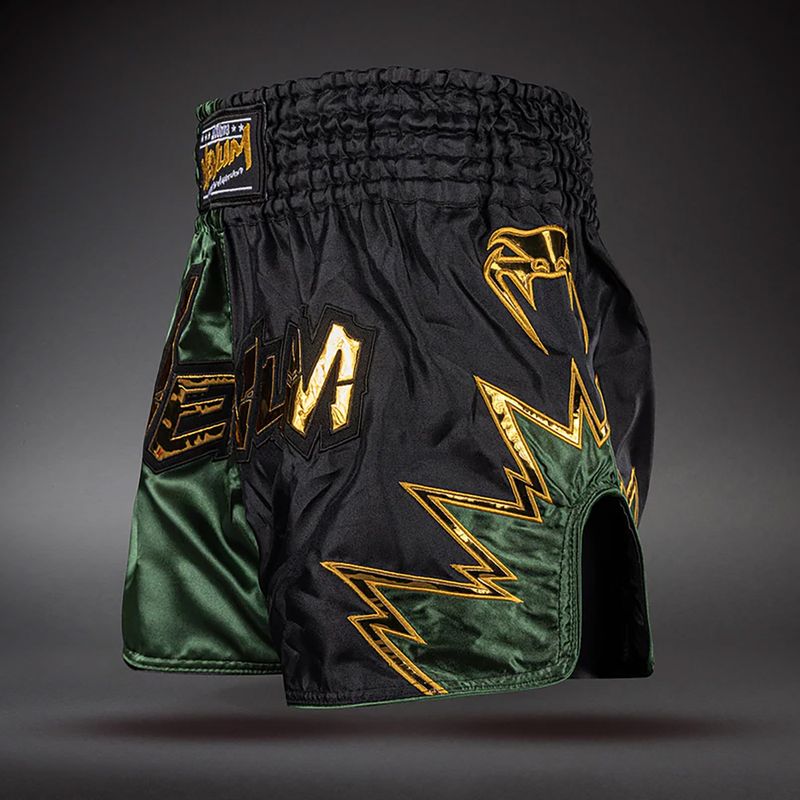 Treniruočių šortai Venum Inferno 2.0 Muay Thai Black/Khaki 3