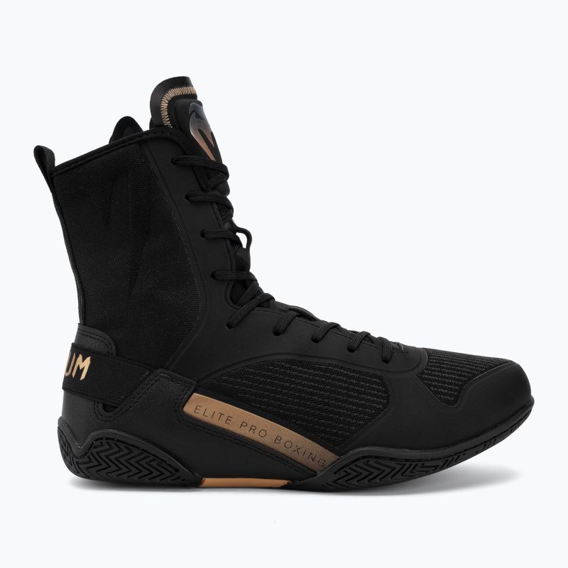 Bokso bateliai Venum Elite Neo Boxing black/gold 2